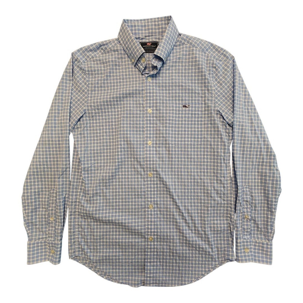 Vineyard Vines Tucker Shirt Long Sleeve Button Down Check Men's Small‎ Preppy